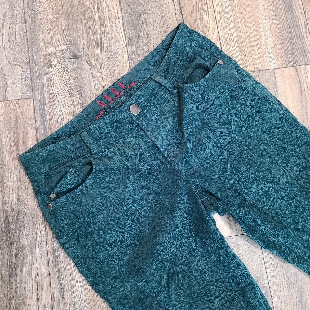 Green Corduroy Skinny Jeans
